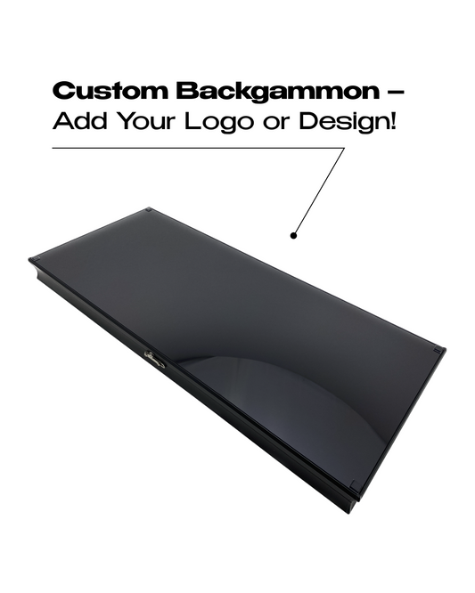 GlassBackgammon with Your Design and Logo | Made to Order